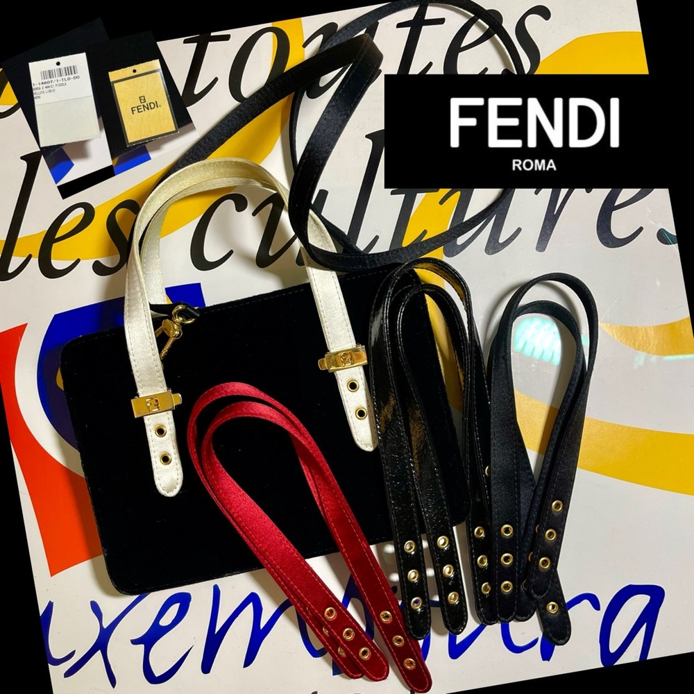 Rare Fendi Borsa 2 Manici Piccola
Velluto Liscio w/5 Interchangeable Str… - Picture 2 of 16